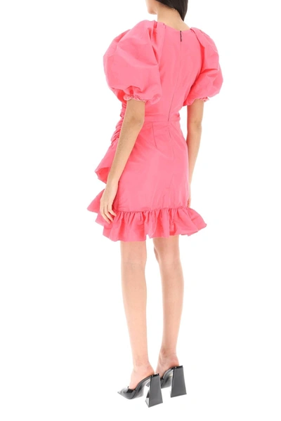 Shop Msgm Draped Mini Dress