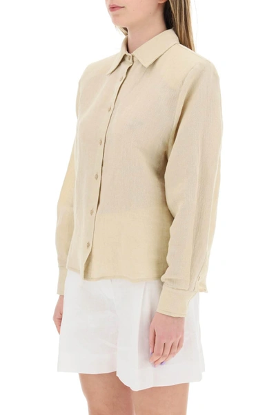 Shop Mvp Wardrobe 'malibu' Cotton Linen Shirt
