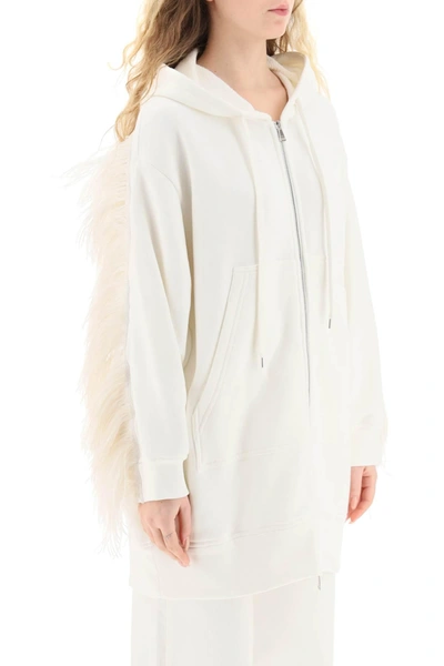 Shop N°21 N.21 Oversized Hoodie With Feathers