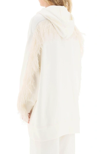Shop N°21 N.21 Oversized Hoodie With Feathers