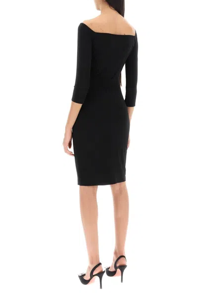 Shop Norma Kamali Jersey Knee Length Dress