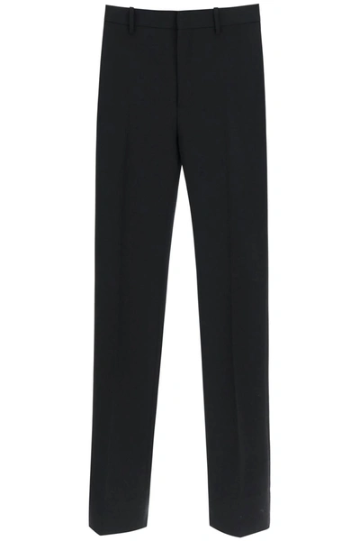 Shop Off-white Off White Slim Tailored Pants With Zippered Ankle