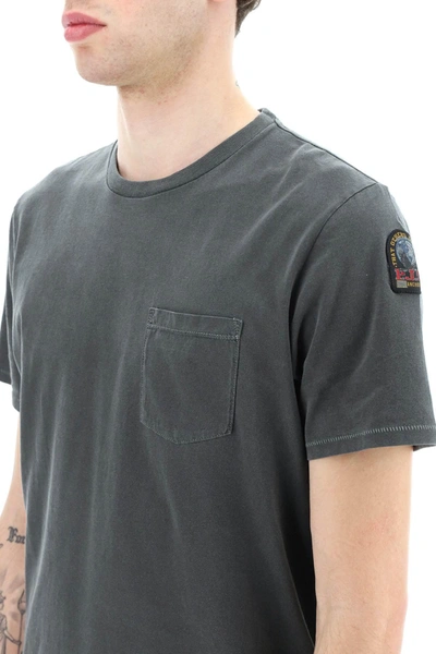 Shop Parajumpers Basic T Shirt In Gray