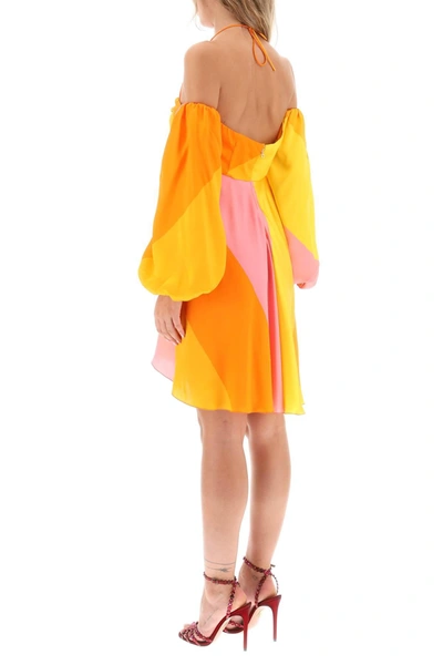 Shop Raquel Diniz Andressa Silk Satin Mini Dress