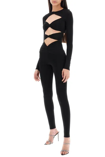 Shop Roberto Cavalli Long Sleeved Jumpsuit With Cut Outs