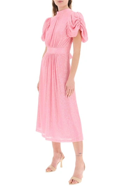 Shop Rotate Birger Christensen Rotate 'noon' Puff Sleeve Sequined Dress