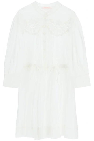 Shop See By Chloé See By Chloe Embroidered Shirt Dress