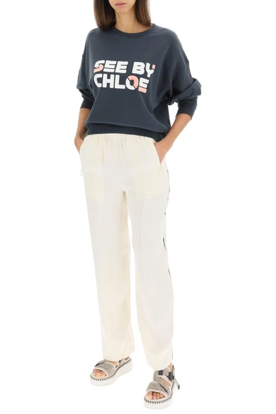 Shop See By Chloé See By Chloe Piped Satin Pants