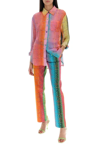 Shop Siedres 'bery' Multicolor Rhinestone Pants