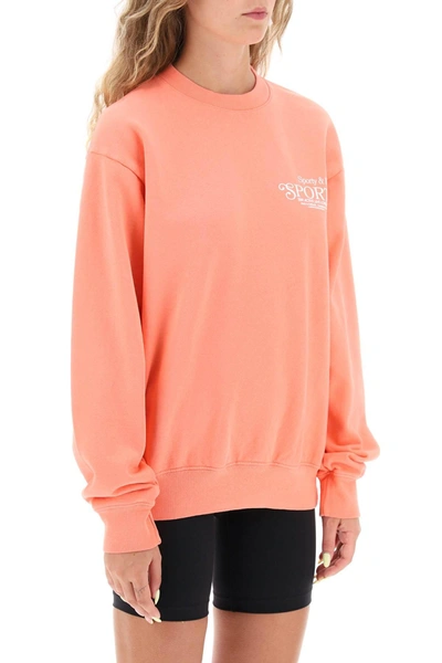 Shop Sporty And Rich Sporty Rich 'bardot Sports' Sweatshirt