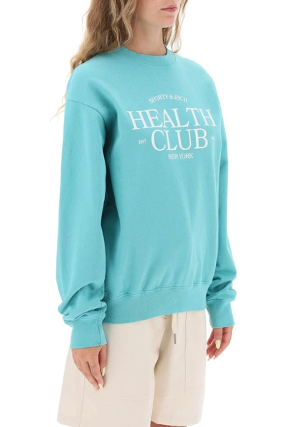 Shop Sporty And Rich Sporty Rich 'sr Health Club' Sweatshirt