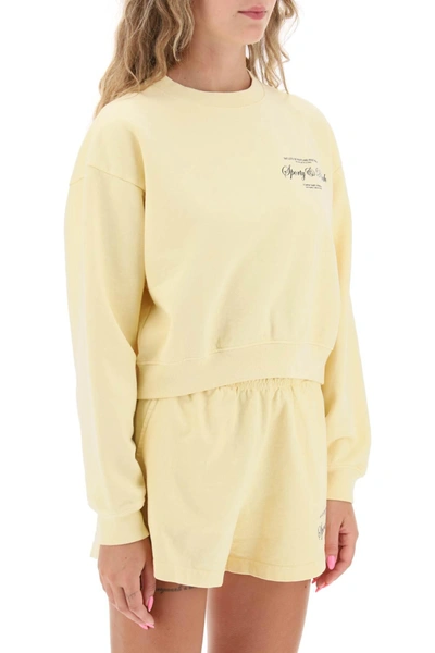 Shop Sporty And Rich Sporty & Rich Cropped Sweatshirt