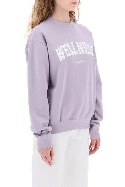 Shop Sporty And Rich Sporty Rich Crew Neck Sweatshirt With Print
