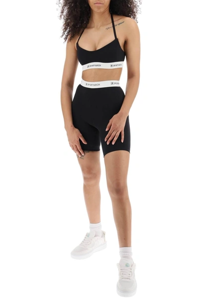 Shop Sporty And Rich Sporty & Rich Logo Band Cycling Shorts