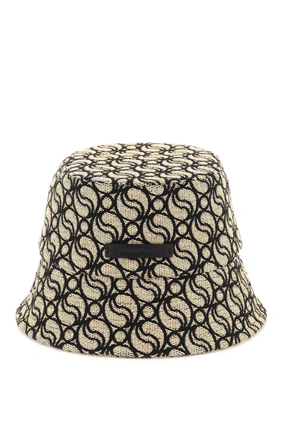 Shop Stella Mccartney Stella Mc Cartney S Wave Woven Straw Bucket Hat In Beige