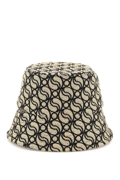 Shop Stella Mccartney Stella Mc Cartney S Wave Woven Straw Bucket Hat In Beige