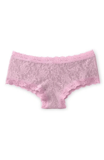 Shop Hanky Panky Signature Lace Boyshorts In Cotton Candy Pink