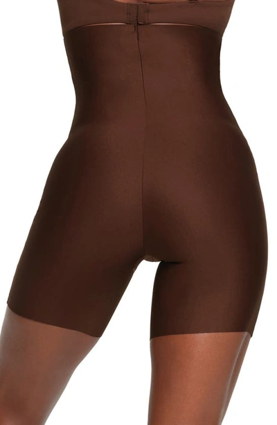 Shop Skims Body High Waist Shaper Shorts In Cocoa