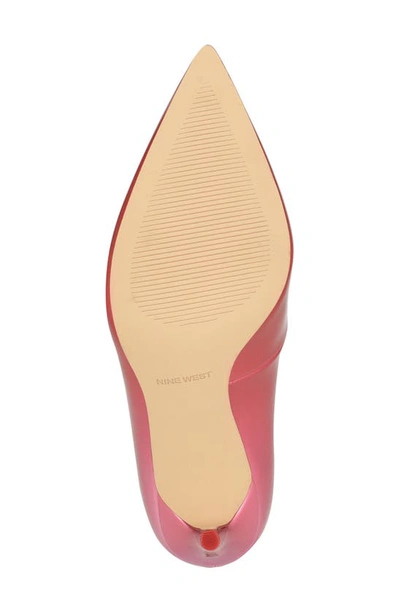 Nine West Fresh Pointed Toe Pump In Medium Red