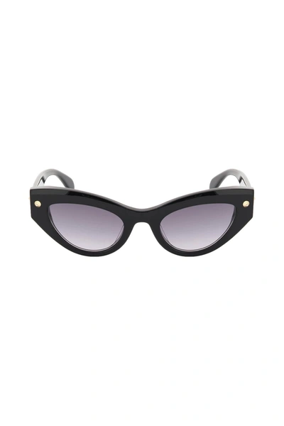 Shop Alexander Mcqueen 'spike Studs' Sunglasses Women In Black