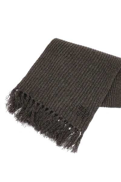 Shop Golden Goose Journey Wool And Cashmere Scarf Men In Brown