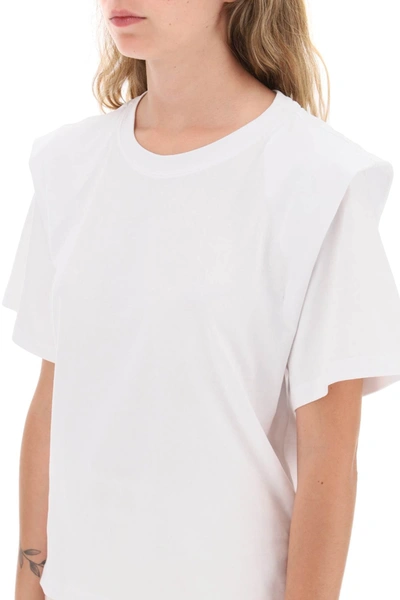 Shop Isabel Marant Zelitos Organic Cotton T-shirt Women In White