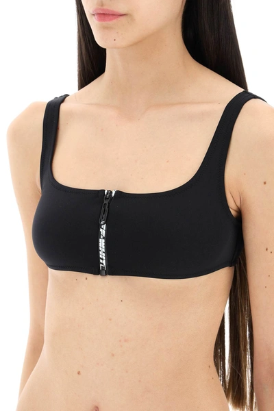 Shop Off-white Bikini Set With Zip And Logo Women In Black