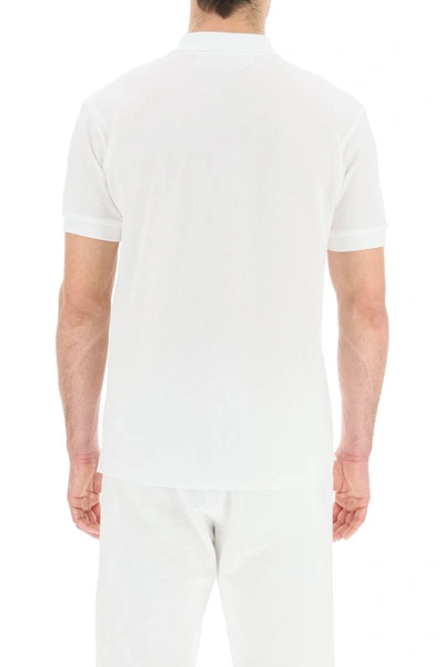 Shop Comme Des Garçons Play Comme Des Garcons Play Heart Polo Shirt In White