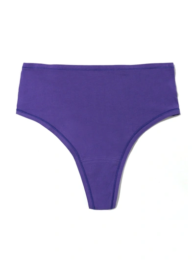 Shop Hanky Panky Playstretch™ High Rise Thong In Purple