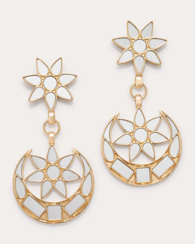 Shop Ramy Brook Starlett Mirrored Earrings In Gold