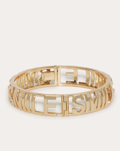 Shop Ramy Brook Smile Bangle Bracelet In Gold