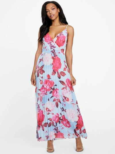 Shop Guess Factory Dawn Floral Maxi Dress In White