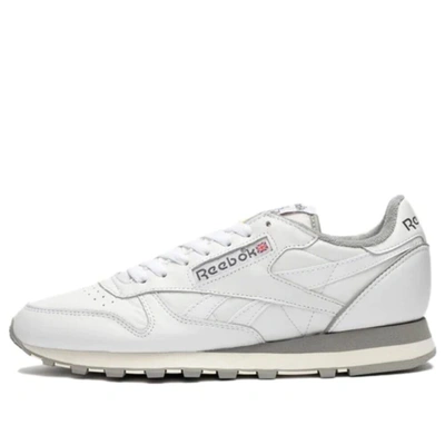 Shop Reebok Classic Leather Footwear White/chalk/solid Gray Gy9877 Men's