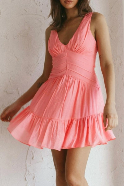 Indikah Mini Dress In Pink In Pink