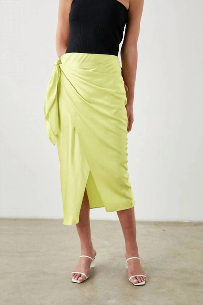 Shop Rails Adrienne Skirt In Chartreuse In Multi
