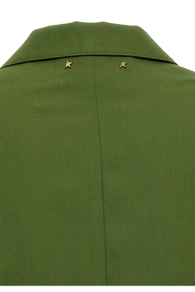 Shop Golden Goose Giacca Light Wool In Green