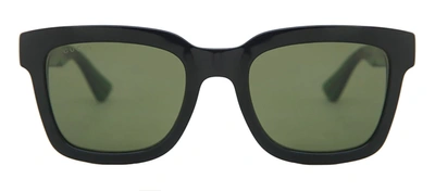 Shop Gucci Gg0001sn 002 Square Sunglasses In Green