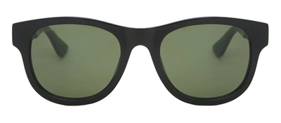 Shop Gucci Gg0003sn 002 Square Sunglasses In Green