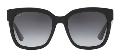 Shop Gucci Gg0034sn 002 Square Sunglasses In Grey