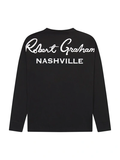 Shop Robert Graham Nashville Long Sleeve T-shirt In Black