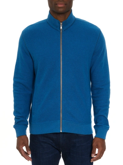 Shop Robert Graham Moser Long Sleeve Knit In Blue