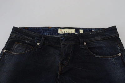 Shop Acht Chic Slim Fit Cotton Denim Women's Jeans In Blue