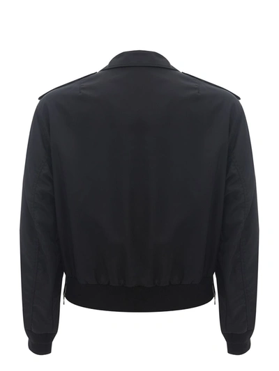Shop Dolce & Gabbana Timeless Black Bomber Men's Jacket