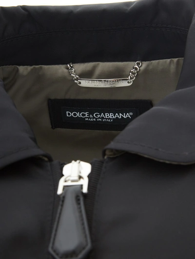 Shop Dolce & Gabbana Timeless Black Bomber Men's Jacket