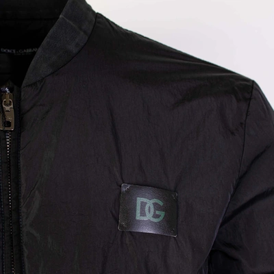Shop Dolce & Gabbana Black Bomber Men's Jacket