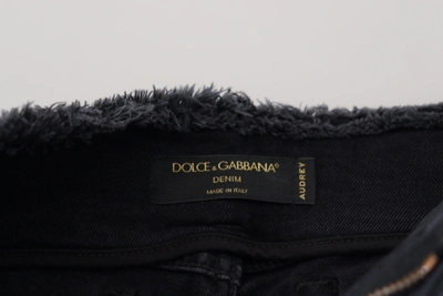 Shop Dolce & Gabbana Sleek Black Denim Pants - Italian Women's Couture