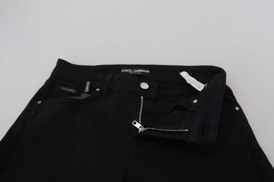 Shop Dolce & Gabbana Elegant Black Denim Women's Pants