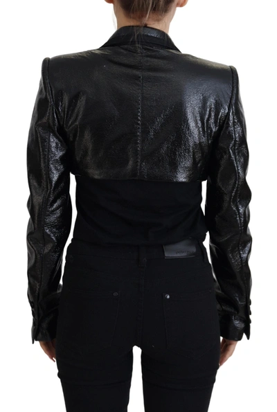 Shop Dolce & Gabbana Elegant Cropped Black Designer Women's Jacket