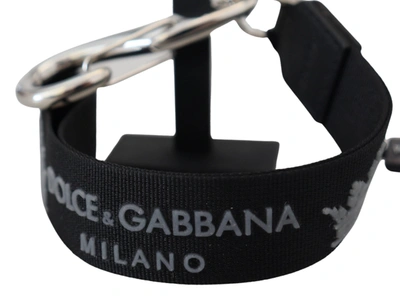 Shop Dolce & Gabbana Elegant Black Charm Keychain With Brass Women's Accents