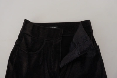 Dolce & Gabbana Black Washed Cotton Skinny Denim Jeans In Black